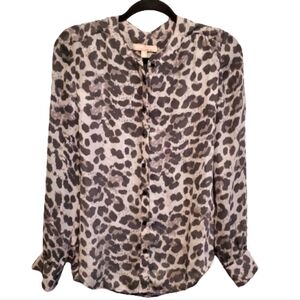 Banana Republic Women's Leopard Print Blouse Size 4